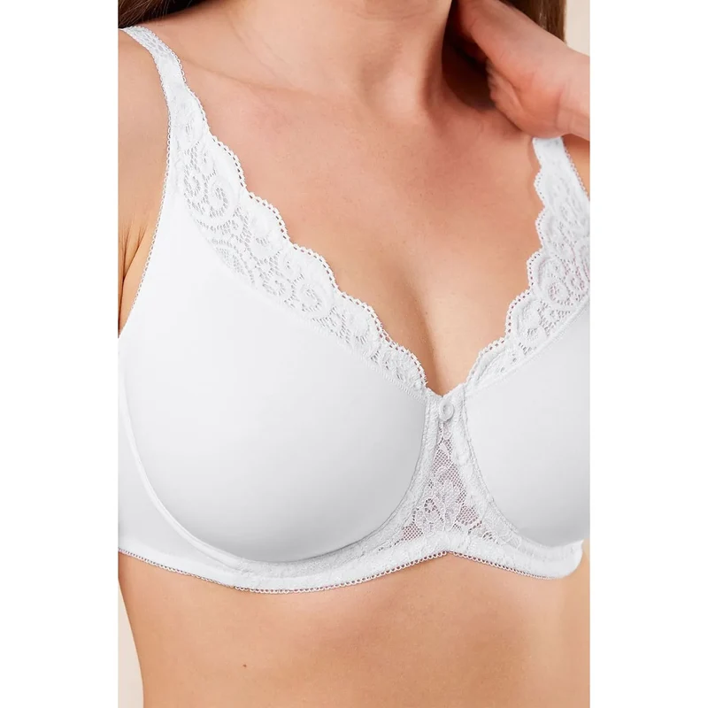 Soutien-gorge minimiseur microfibre douce armatures confort élégant femme poitrine généreuse