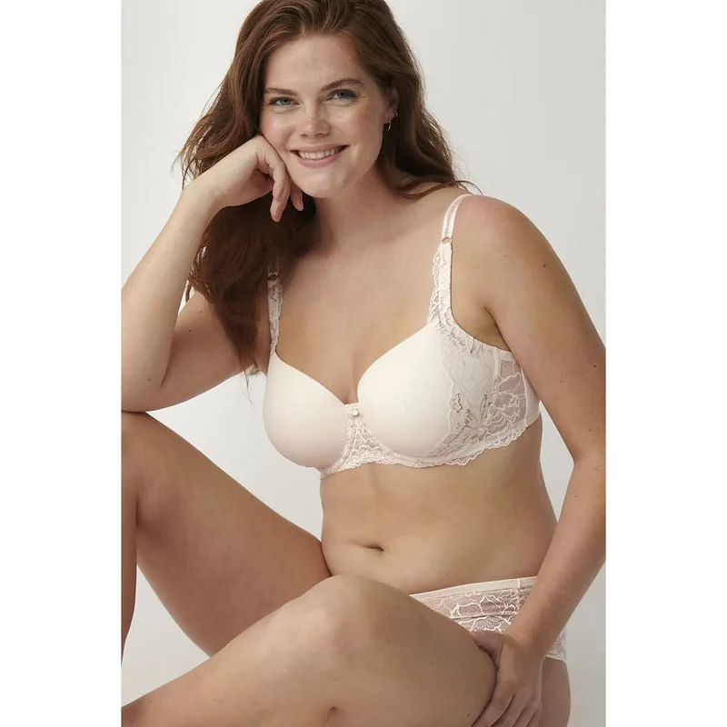 Soutien-gorge rembourré dentelle pivoines confort peau sensible Triumph