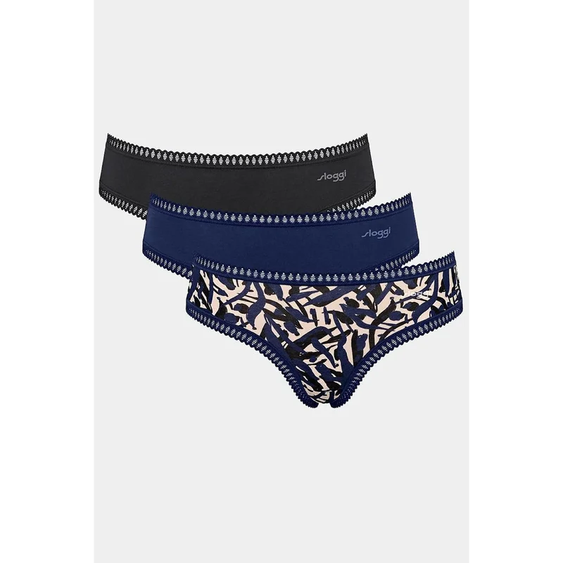 Culottes en coton bio GOTS Go Crush Hipster 3-pack dentelle féminine