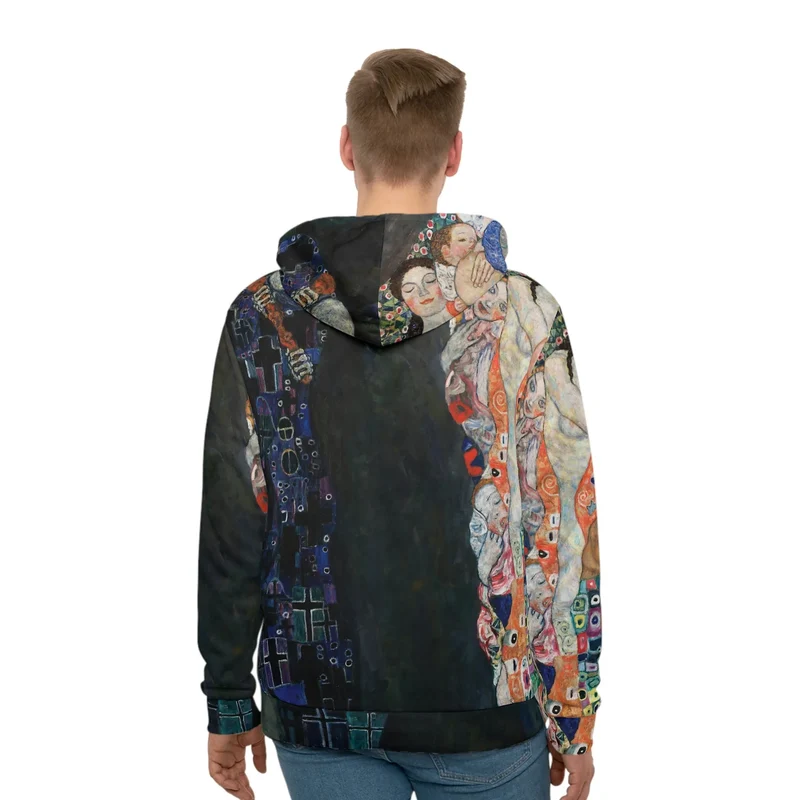 Death and Life by Gustav Klimt Art Hoodie