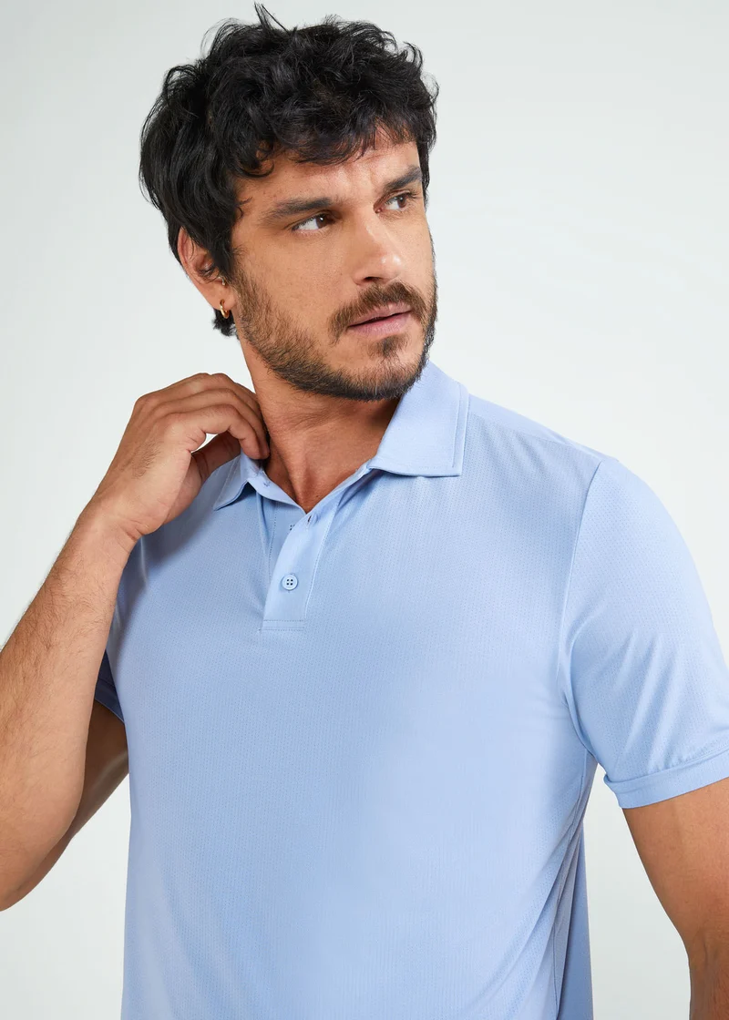 Polo Homem Slim Mesh