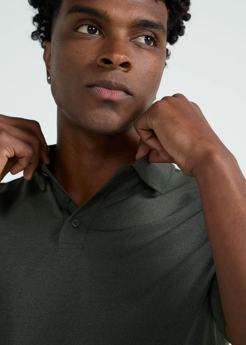 Polo Homem Slim Mesh