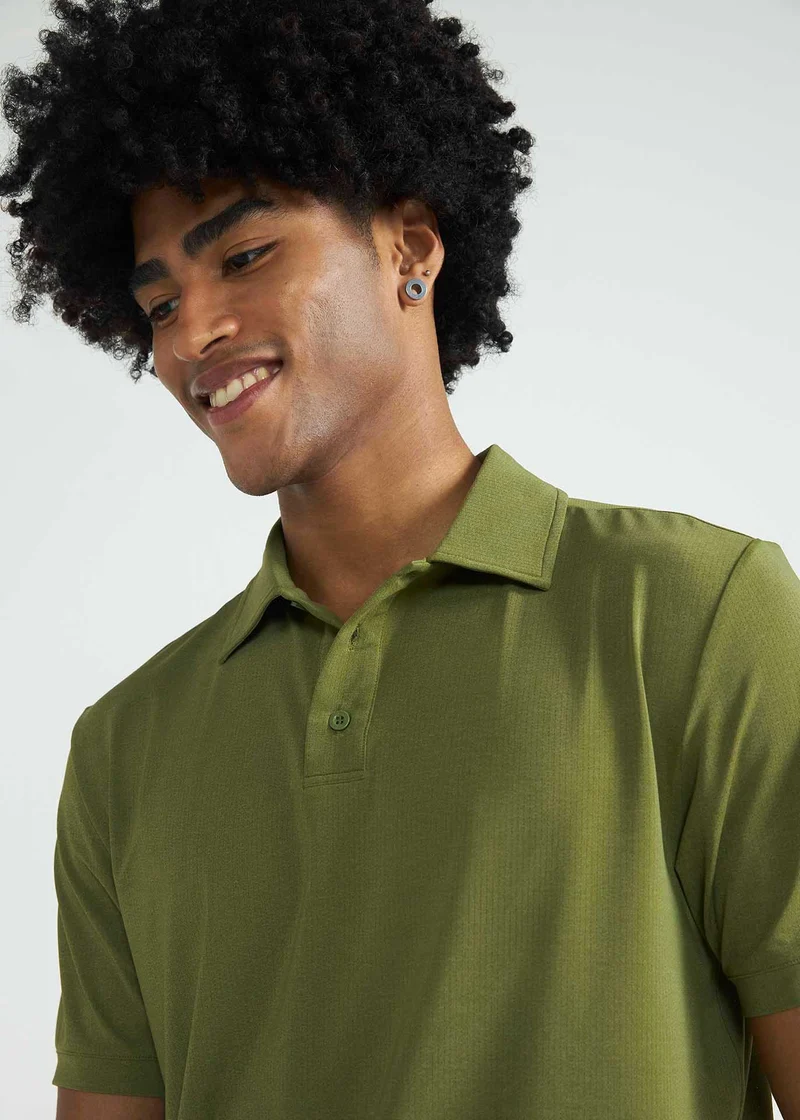 Polo Homem Slim Mesh