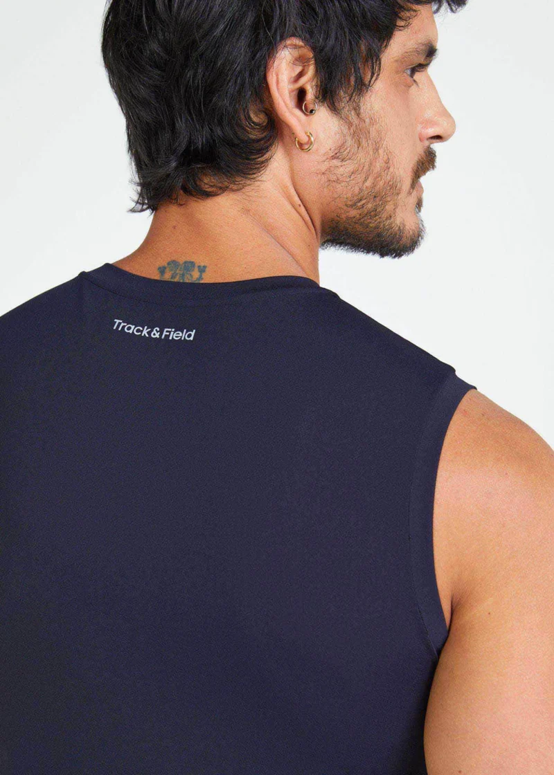 T-Shirt Sem Manga Homem Thermodry Run