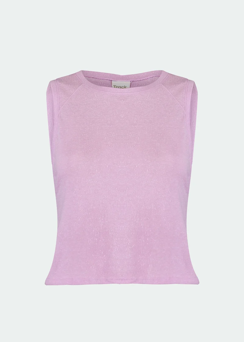 T-Shirt Mulher Sem Manga Cropped