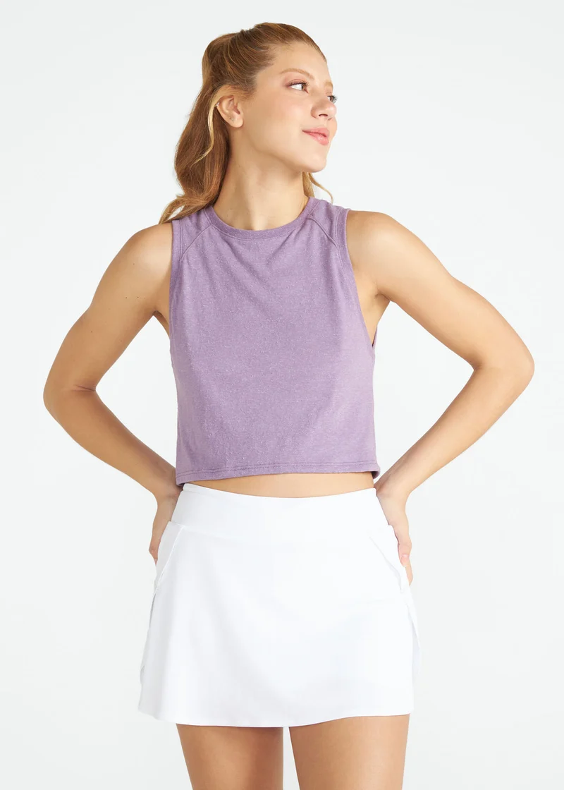 T-Shirt Mulher Sem Manga Cropped
