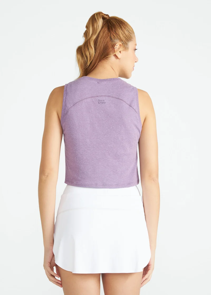 T-Shirt Mulher Sem Manga Cropped