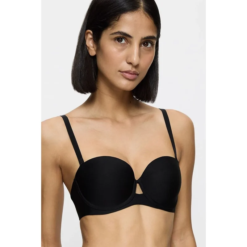 Soutien-gorge noir à armatures maintien grandes tailles modelage naturel Triumph
