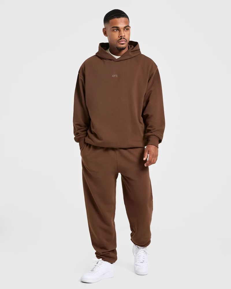 Craft Oversized Hoodie - Marron