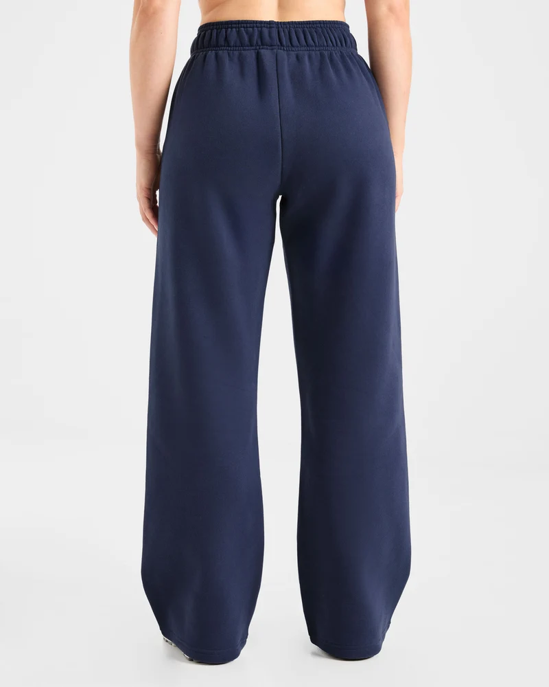 AYBL Sports Club Oversized Straight Leg Joggers - Navy/Bleu