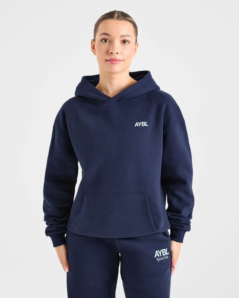 AYBL Sports Club Oversized Hoodie - Navy/Bleu