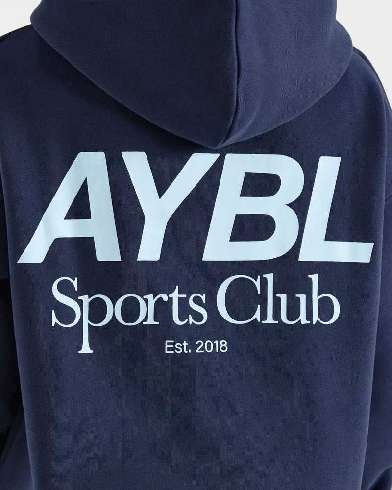 AYBL Sports Club Oversized Hoodie - Navy/Bleu