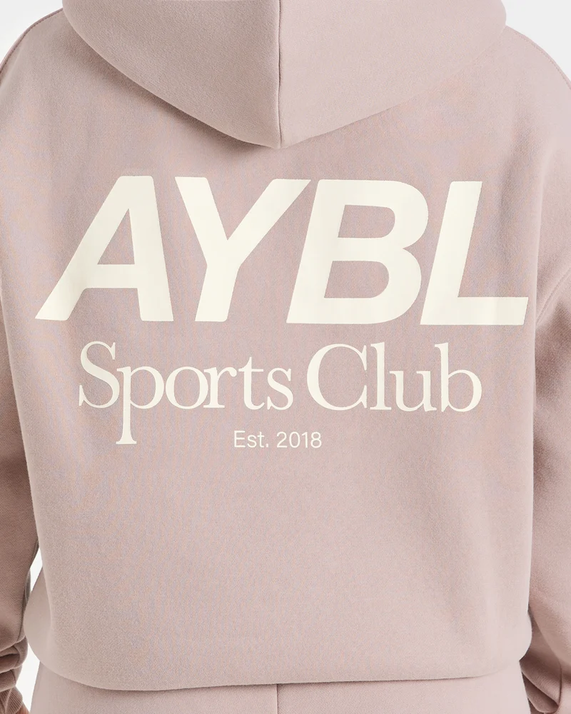 AYBL Sports Club Oversized Hoodie - Mink Rose