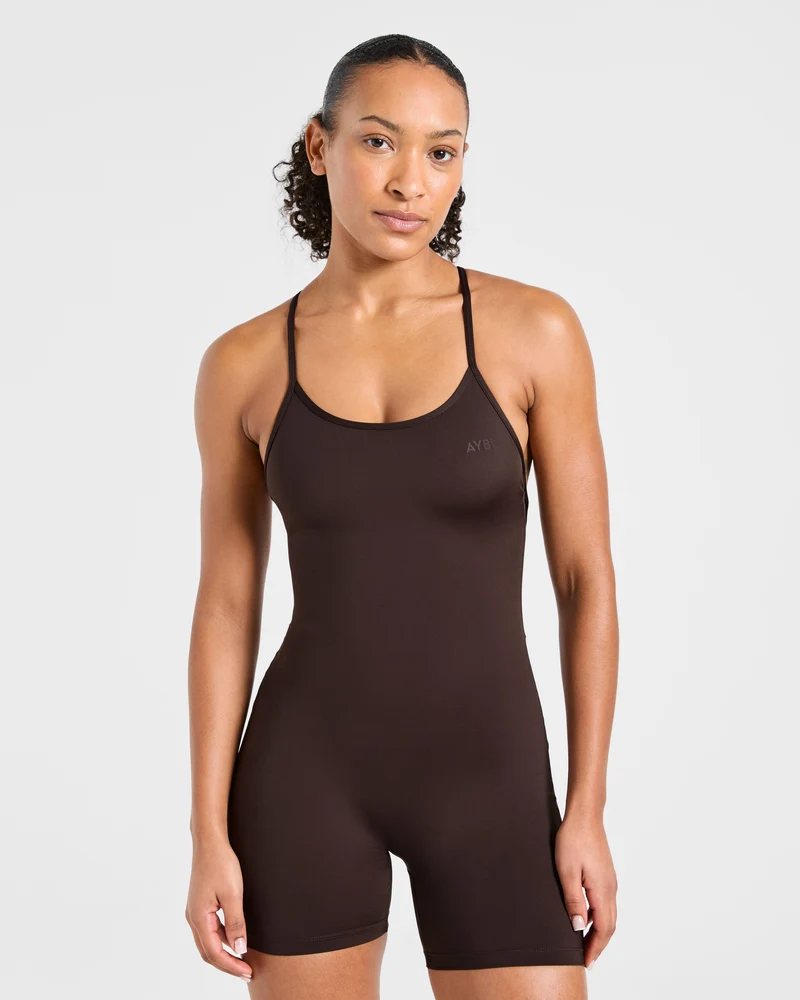 Sculpt Backless All In One - Deep Cocoa Marron