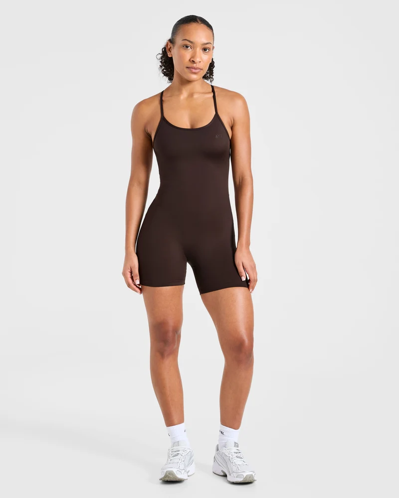 Sculpt Backless All In One - Deep Cocoa Marron