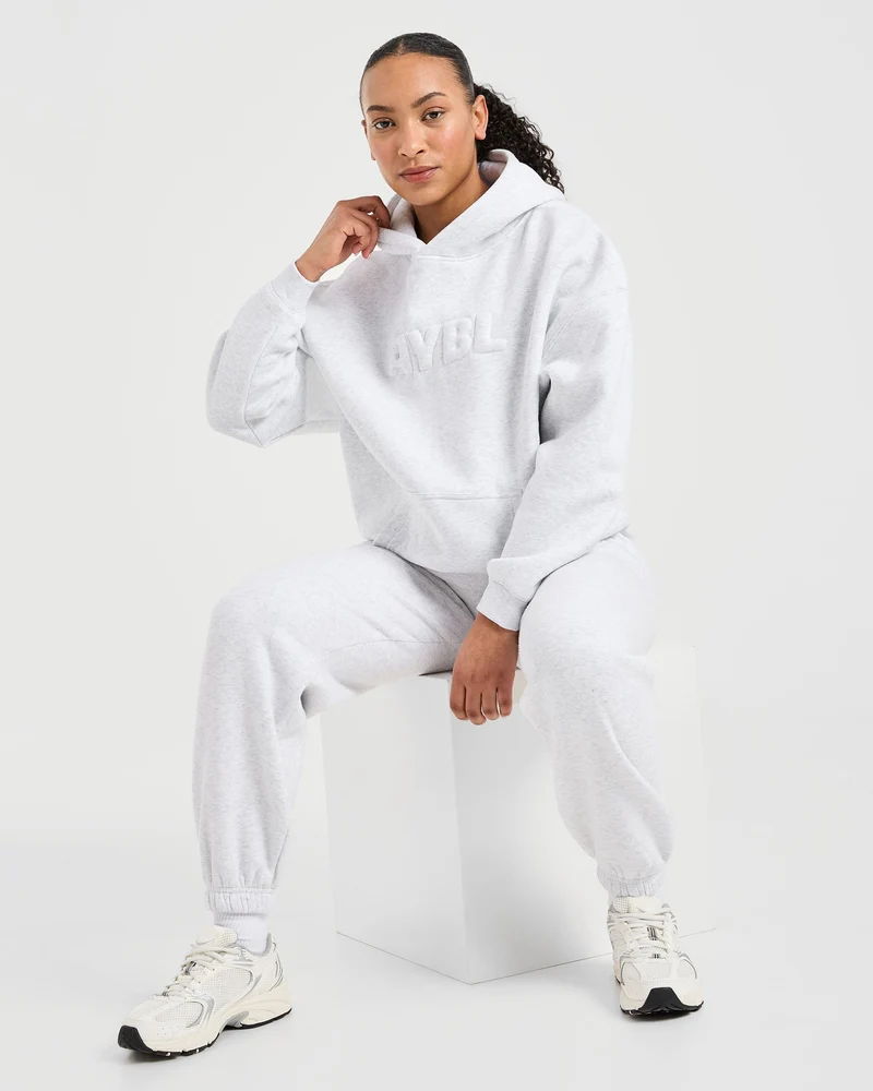 Classic Plush Oversized Hoodie - Heather Gris