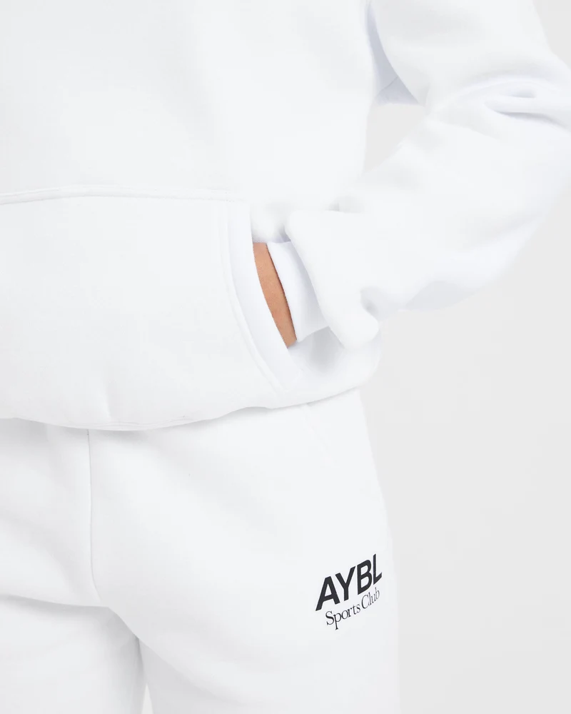 AYBL Sports Club Oversized Joggers - Blanc