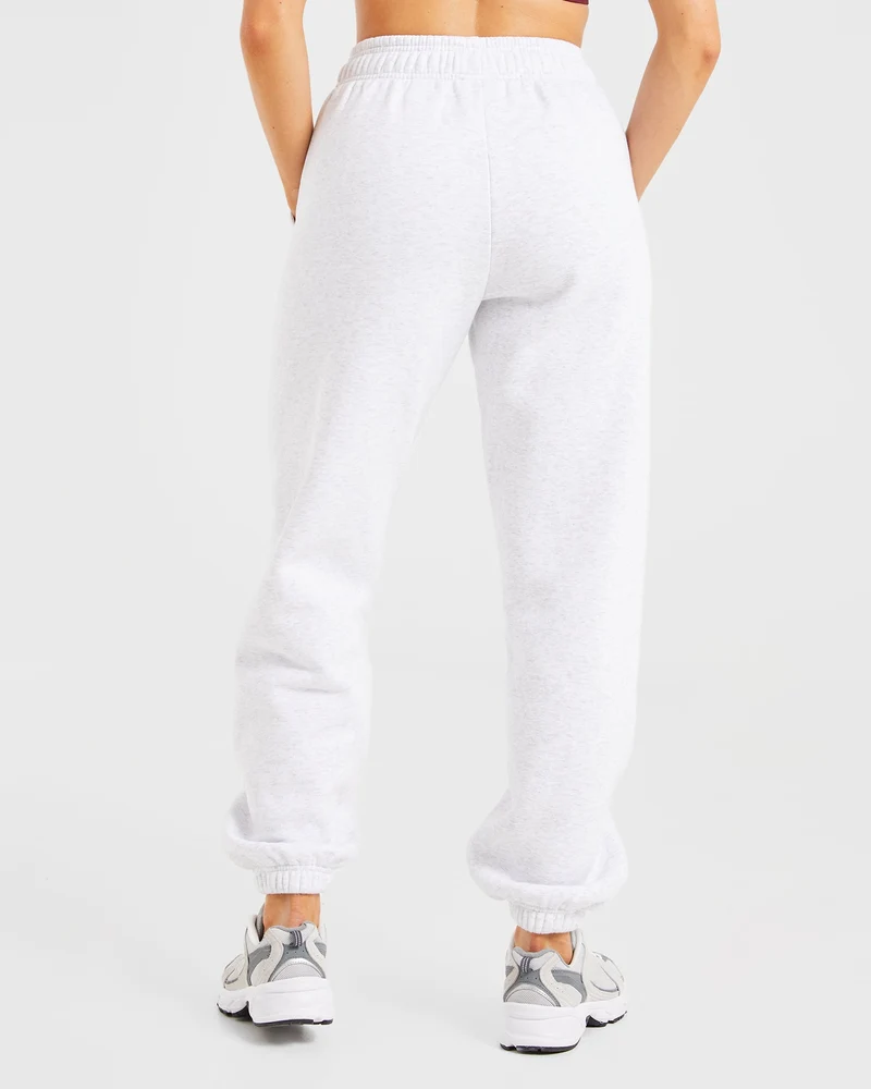 AYBL Sports Club Oversized Joggers - Gris Marl/Burgundy
