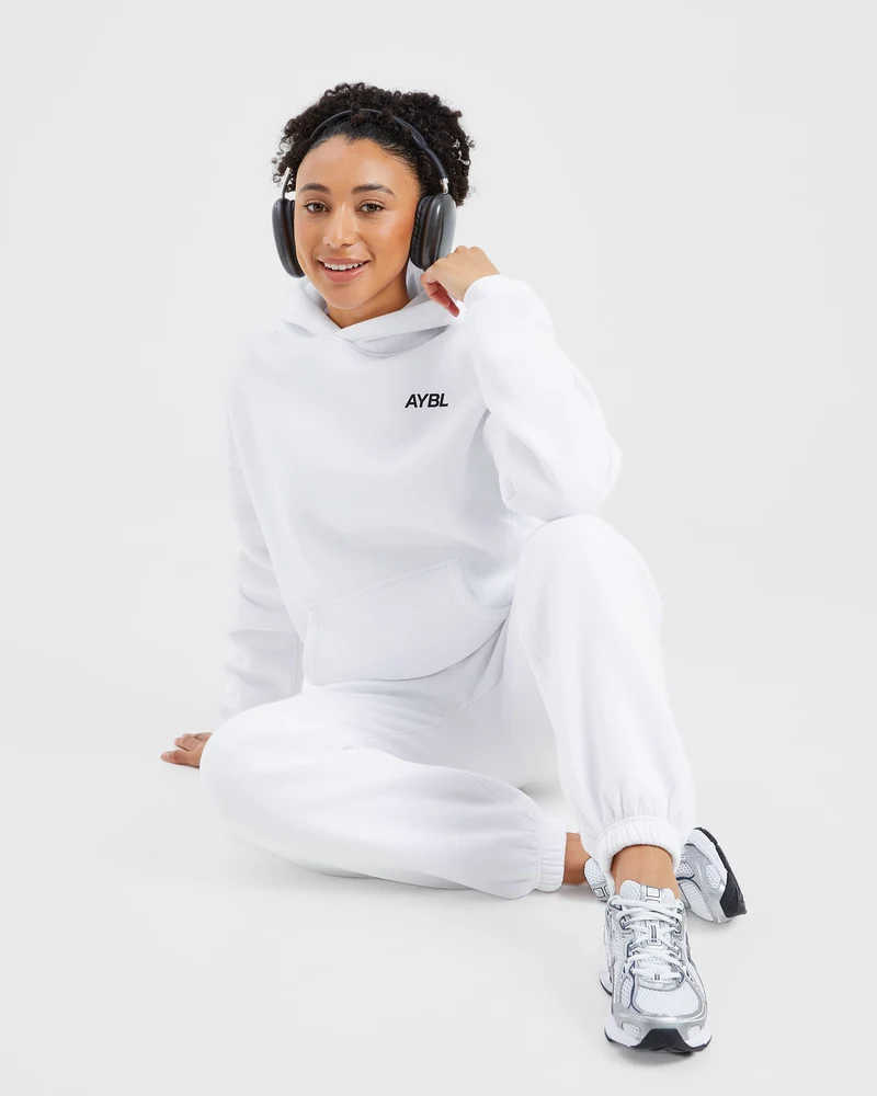 AYBL Sports Club Oversized Hoodie - Blanc