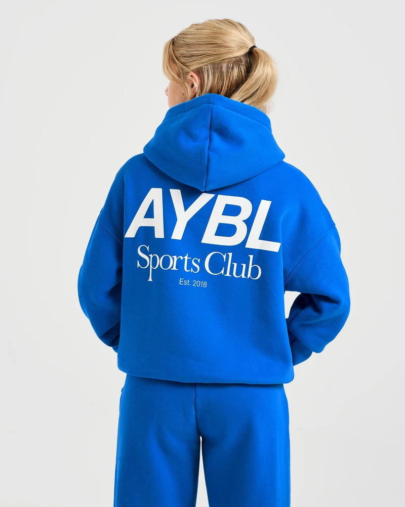 AYBL Sports Club Oversized Hoodie - Cobalt