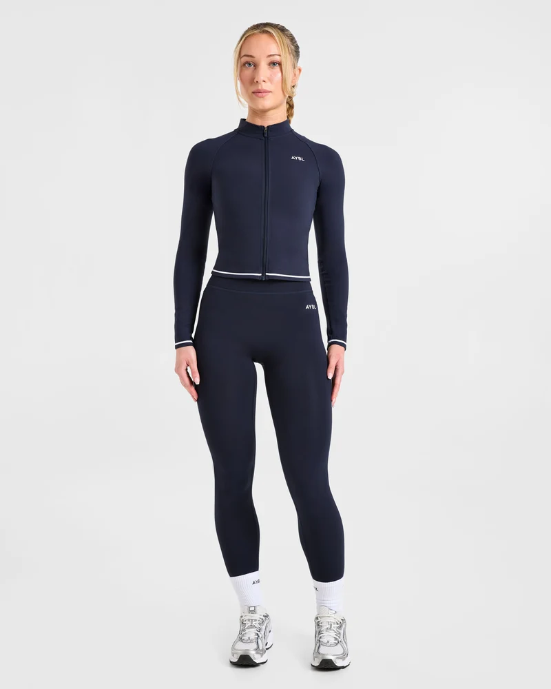 Form Zip Up Jacket - Muted Navy