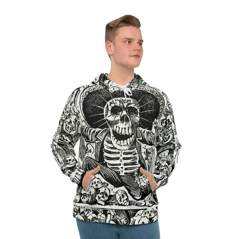 Jose Guadalupe Mexican Skeleton Art Hoodie