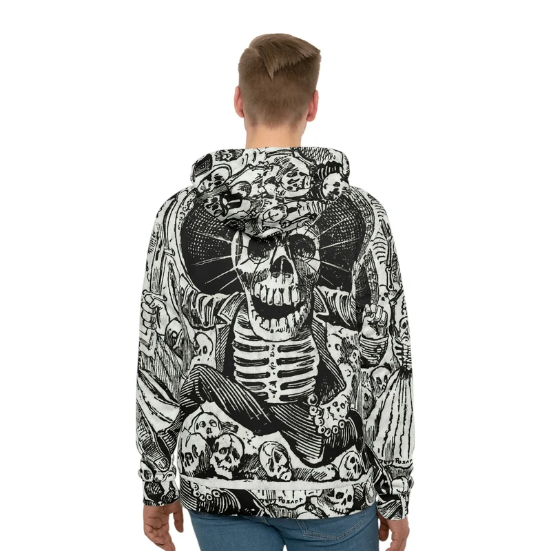 Jose Guadalupe Mexican Skeleton Art Hoodie