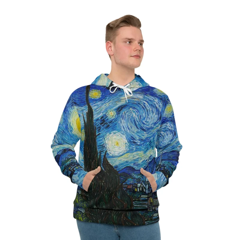 The Starry Night Van Gogh Art Hoodie