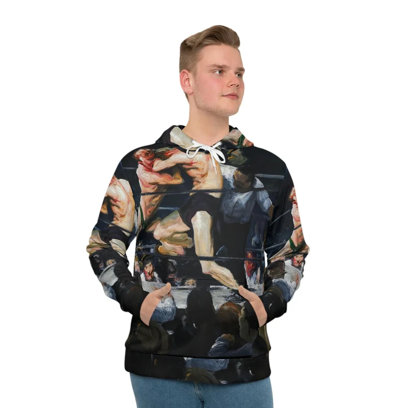 Stag at Sharkey's George Bellows Art Hoodie