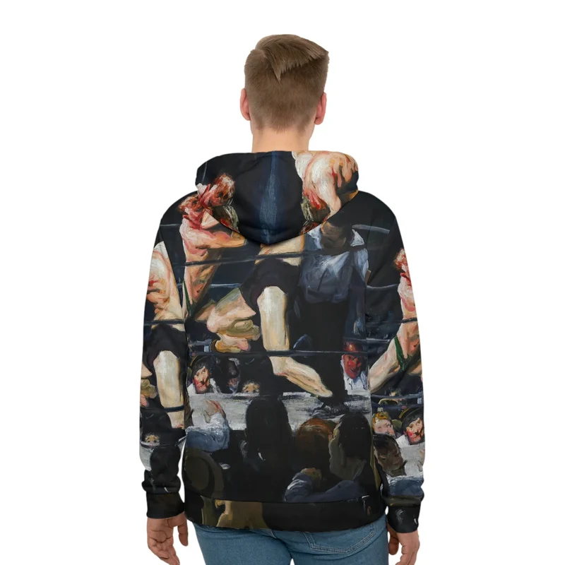 Stag at Sharkey's George Bellows Art Hoodie