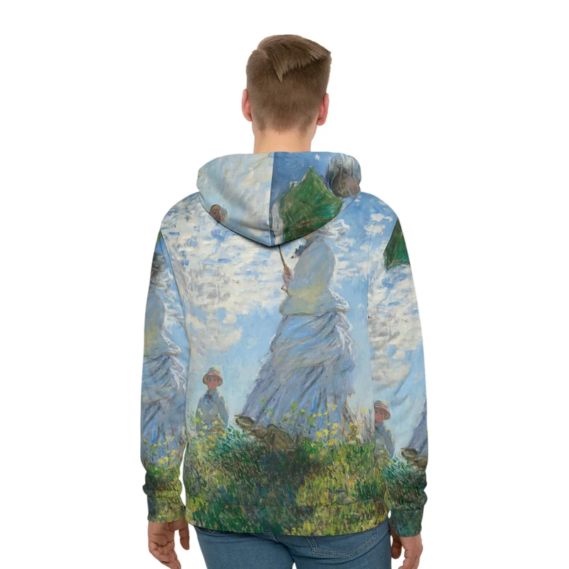 Woman with a Parasol Claude Monet Hoodie
