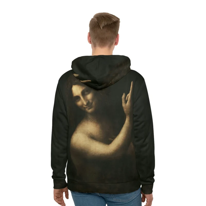 Saint John the Baptist Leonardo Da Vinci Art Hoodie