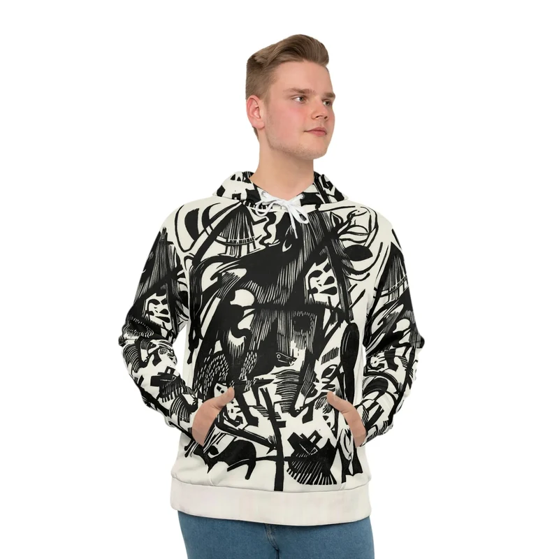 Birth of the Wolves by Franz Marc Hoodie