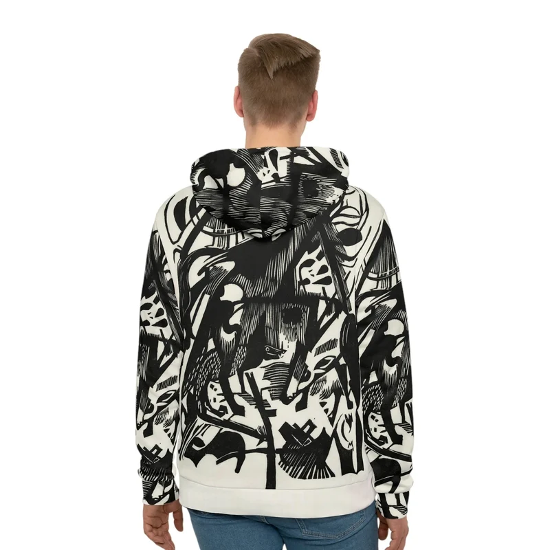 Birth of the Wolves by Franz Marc Hoodie