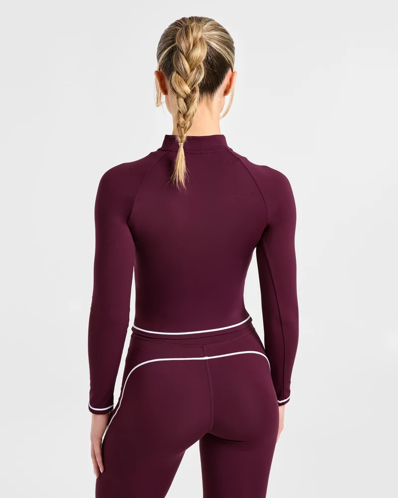 Form Zip Up Jacket - Deep Mulberry