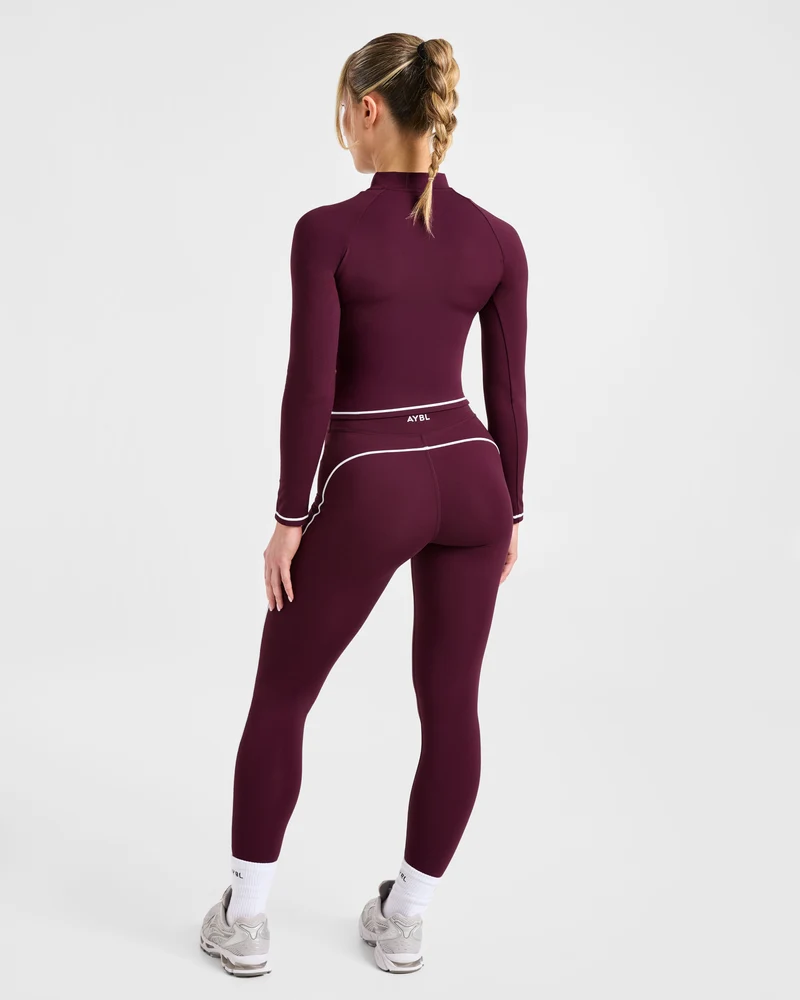Form Zip Up Jacket - Deep Mulberry