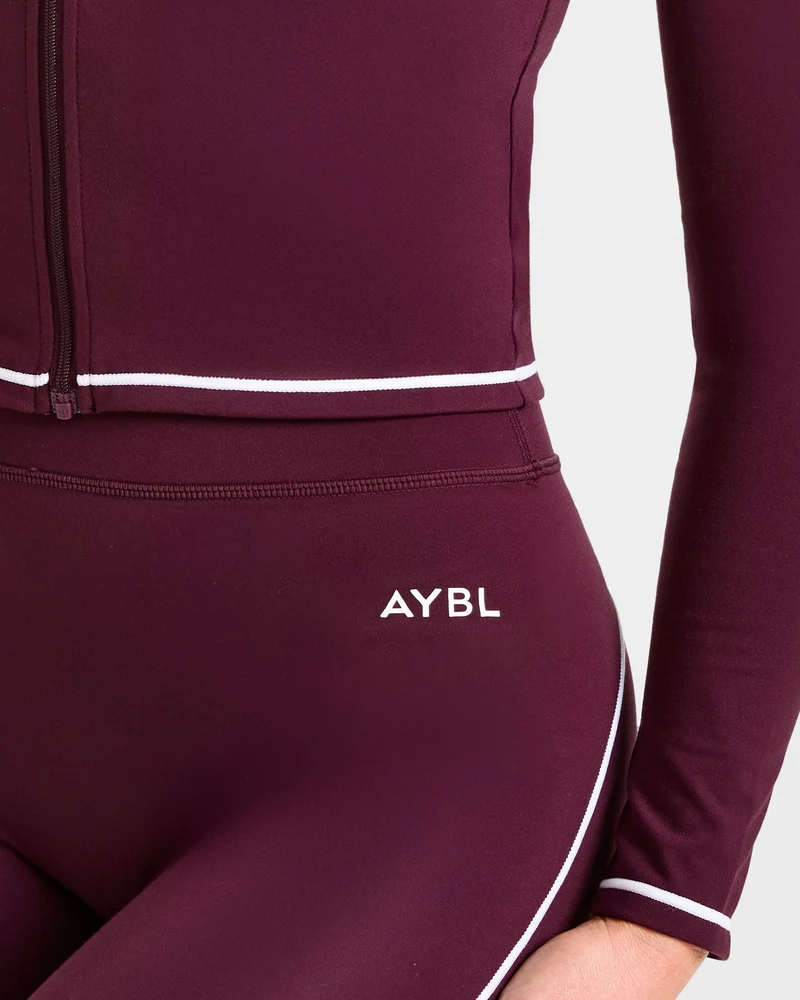 Form Zip Up Jacket - Deep Mulberry