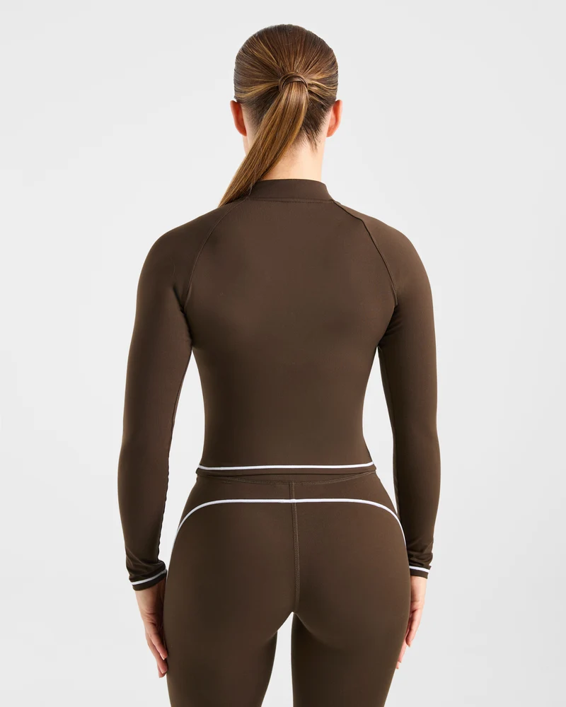 Form Zip Up Jacket - Coffee Bean