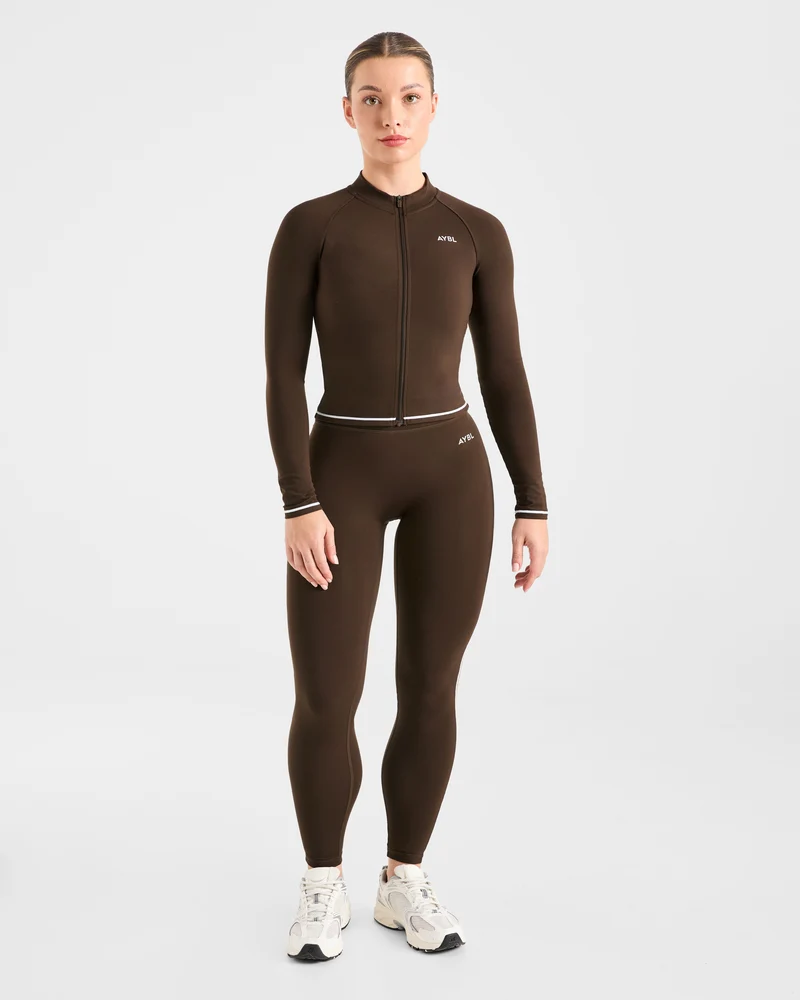 Form Zip Up Jacket - Coffee Bean