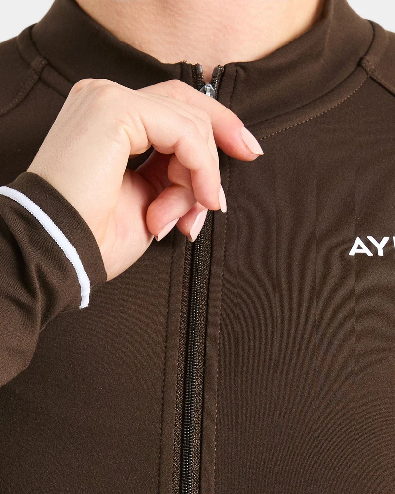 Form Zip Up Jacket - Coffee Bean