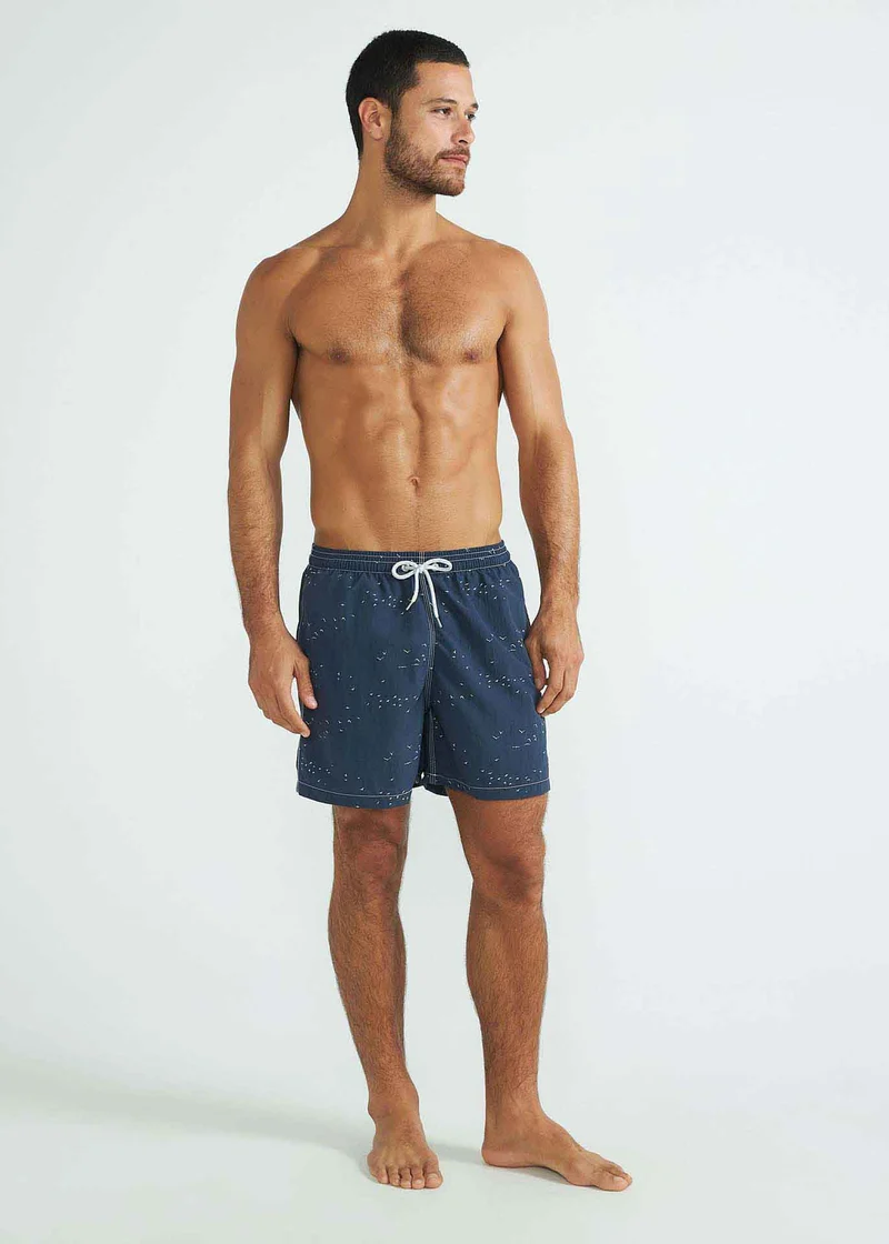 Calção Homem Beach Médio Estampado