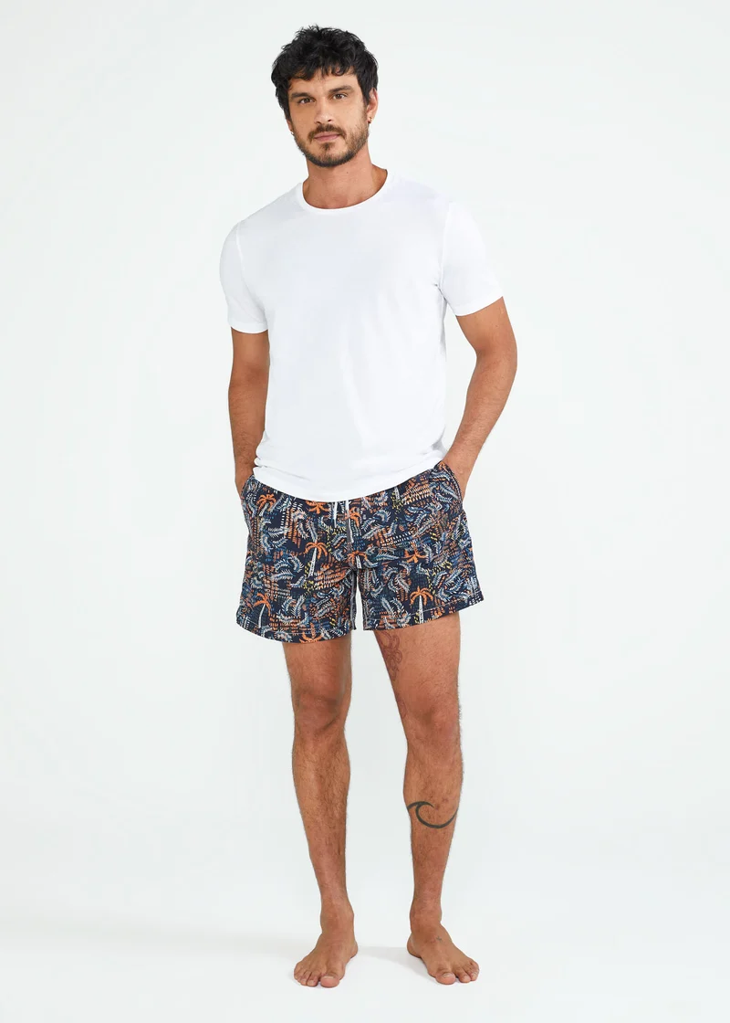 Calção Homem Beach Médio Estampado