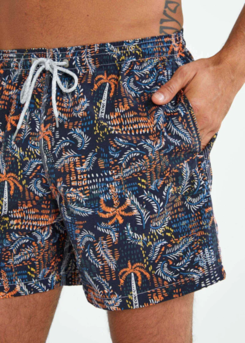 Calção Homem Beach Médio Estampado