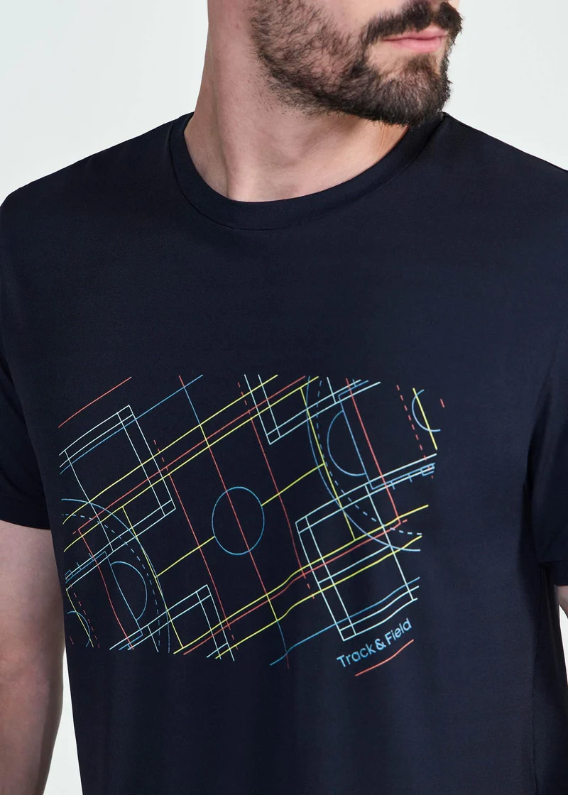 T-shirt Homem Manga Curta Thermodry Quadra