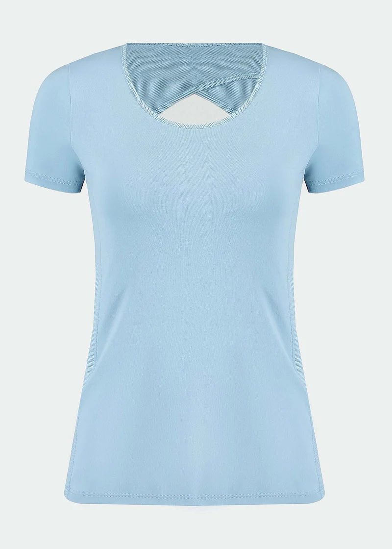 T-shirt Mulher Manga Curta Transpasse