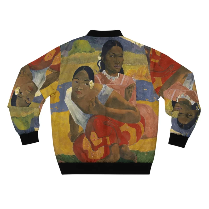 Nafea Faa Ipoipo by Paul Gauguin Art Bomber Jacket