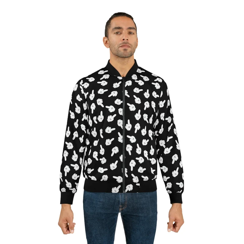 Love My Middle Fingers Pattern Stylish Jacket