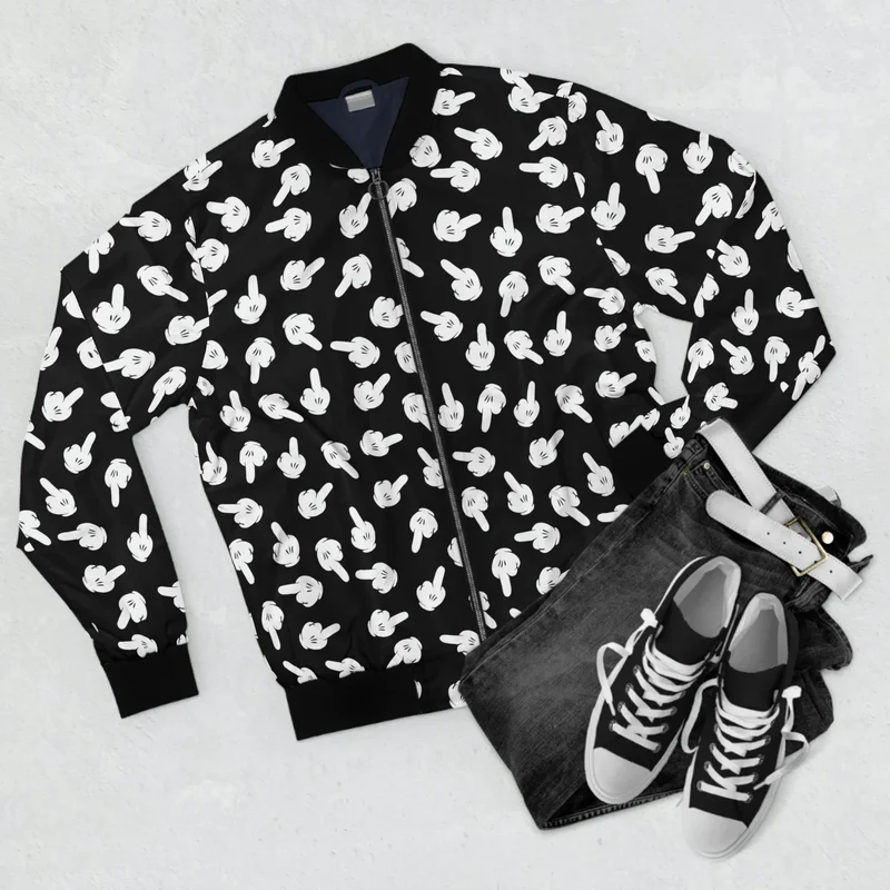 Love My Middle Fingers Pattern Stylish Jacket