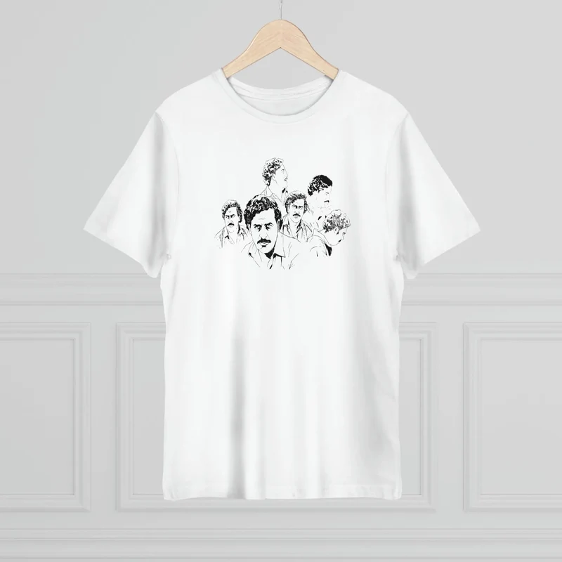 Pablo Escobar El Patron Portraits Drawing T-shirt