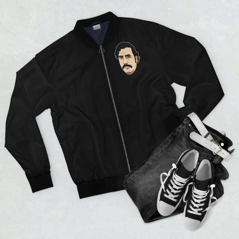 Don Pablo Escobar Drawing Art Bomber Jacket